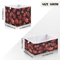 thumbnail image 2 of Foldable Fabric Storage Bin Home Cubes Clothing Organizer Bins Large Collapsible Box Basket for Home Organizer Maple Leaves and Fireflies, 2 of 8