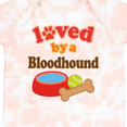 thumbnail image 4 of Inktastic Bloodhound Loved by a (dog Breed) Boys or Girls Baby Bodysuit, 4 of 5