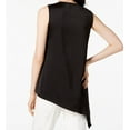 thumbnail image 2 of Anne Klein Womens Washed Satin V Neck Asymmetrical Blouse;X-Small, 2 of 2