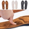 thumbnail image 3 of Praeter 1Pair 4D Memory Foam Orthopedic Insole Arch Support Orthopedic Insoles for Shoes Flat Foot Feet Care Sole Shoe Orthopedic Pads Brown M, 3 of 6