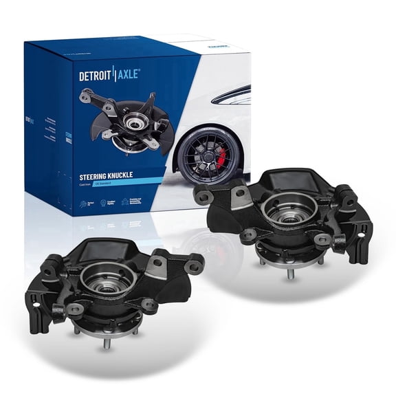 Detroit Axle - Front 2pc Steering Knuckles for 2011 Hyundai Sonata [2.4L], 2 Steering Knuckles & Wheel  Bearing Hubs Assembly Replacement