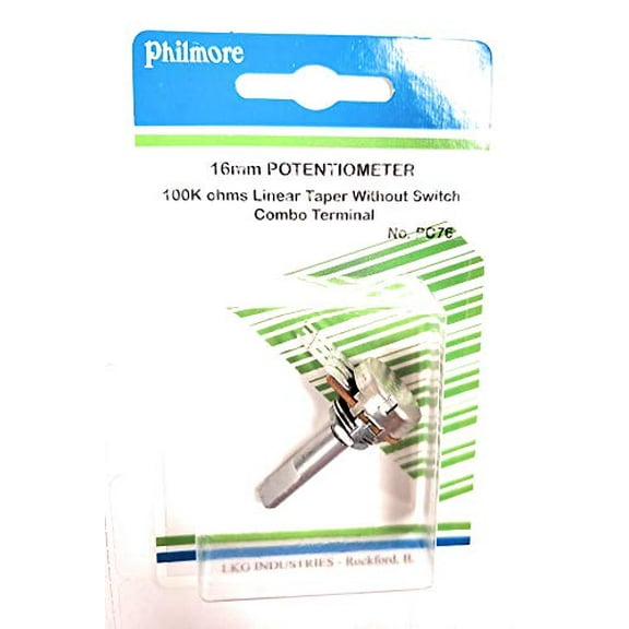 100k OHM Linear Miniature Potentiometer 16mm - PC76