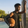 thumbnail image 6 of Exxact Sports Elbow Pad Arm Compression Sleeve - Padded Elbow Sleeve for Men, Volleyball Elbow Pads, Football Youth & Adult (Black, YLXL), 6 of 7