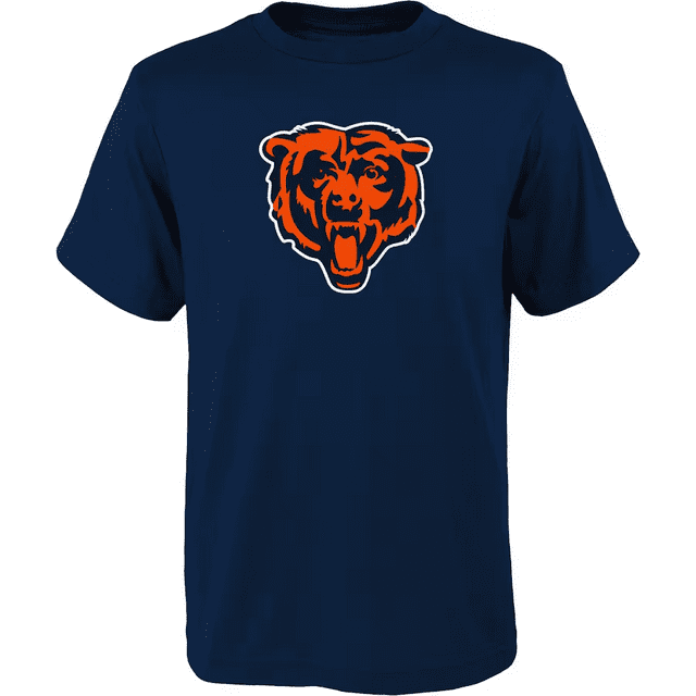 T-shirt à Manches Courtes avec Logo Principal des Chicago Bears de la NFL pour Jeunes