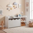 thumbnail image 4 of Costway Kids Bookshelf & Toy Storage Organizer,Wooden Toddler Book Rack with Movable Drawer Gray + White, 4 of 9