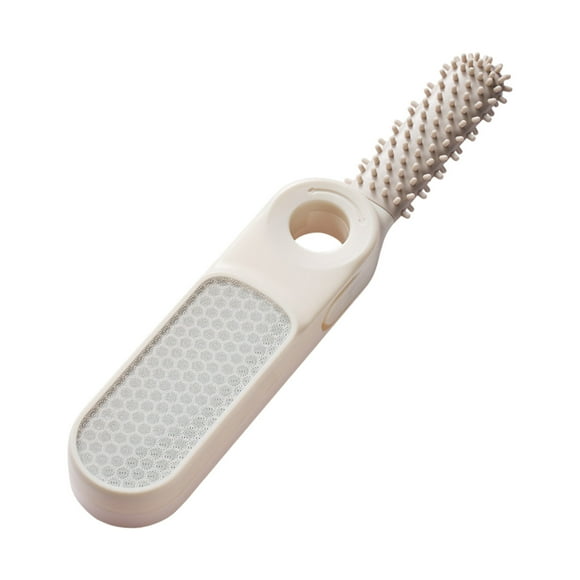Toe Cleaning Brush 2025 2 In 1 Silicone Foot Scrubber Suddies Body Scrubber For Elderly Men And Women Jewelry Brush Refrigerator Floor Kitchen Brush Holder Stainless Steel Fridge Scratch Dish