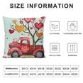 thumbnail image 5 of Qinduosi Valentines Day Pillow Covers Love Heart Truck Red Valentine Pillows Decorative Throw Pillows Valentines Day Decor for Sofa Couch Home Valentine's Day Decorations, 5 of 5
