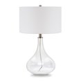 thumbnail image 3 of Henn&Hart 15" Clear Glass Glass/Fabric Table Lamp, 3 of 9