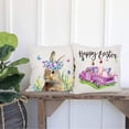 thumbnail image 6 of Easter Throw Pillow Covers 18x18 in, Easter Bunny Eggs Truck Pillow Covers Set of 4 Easter Decor for Home Happy Easter Rabbit Blessings Pillows Decorative Throw Pillows for Sofa Couch Bed Patio Home, 6 of 6