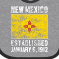thumbnail image 4 of Inktastic Established January 6, 1912 New Mexico Flag Boys or Girls Baby Bib, 4 of 4