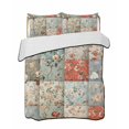 thumbnail image 2 of Elegant Spring Floral Twin XL Size Down Alternative Comforter, Lightweight Comforter Quilt Bedding Set with Pillow Shams Summer Botanical Farmhouse All Seasons Bed Comforter Duvet Insert 68"x98", 2 of 7