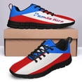thumbnail image 4 of Puerto Rico Shoes Men Women Running Tennis Shoes Breathable Casual Puerto Rico Flag Sneakers Black Size 7.5, 4 of 5