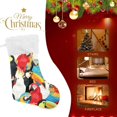thumbnail image 4 of Coolnut Christmas Stockings Parrot Toucan Large Candy Stockings Stuffers Cute Xmas Sock Decorations 1PC for Home Holiday Party 12" x18" Decor Gifts, 4 of 7