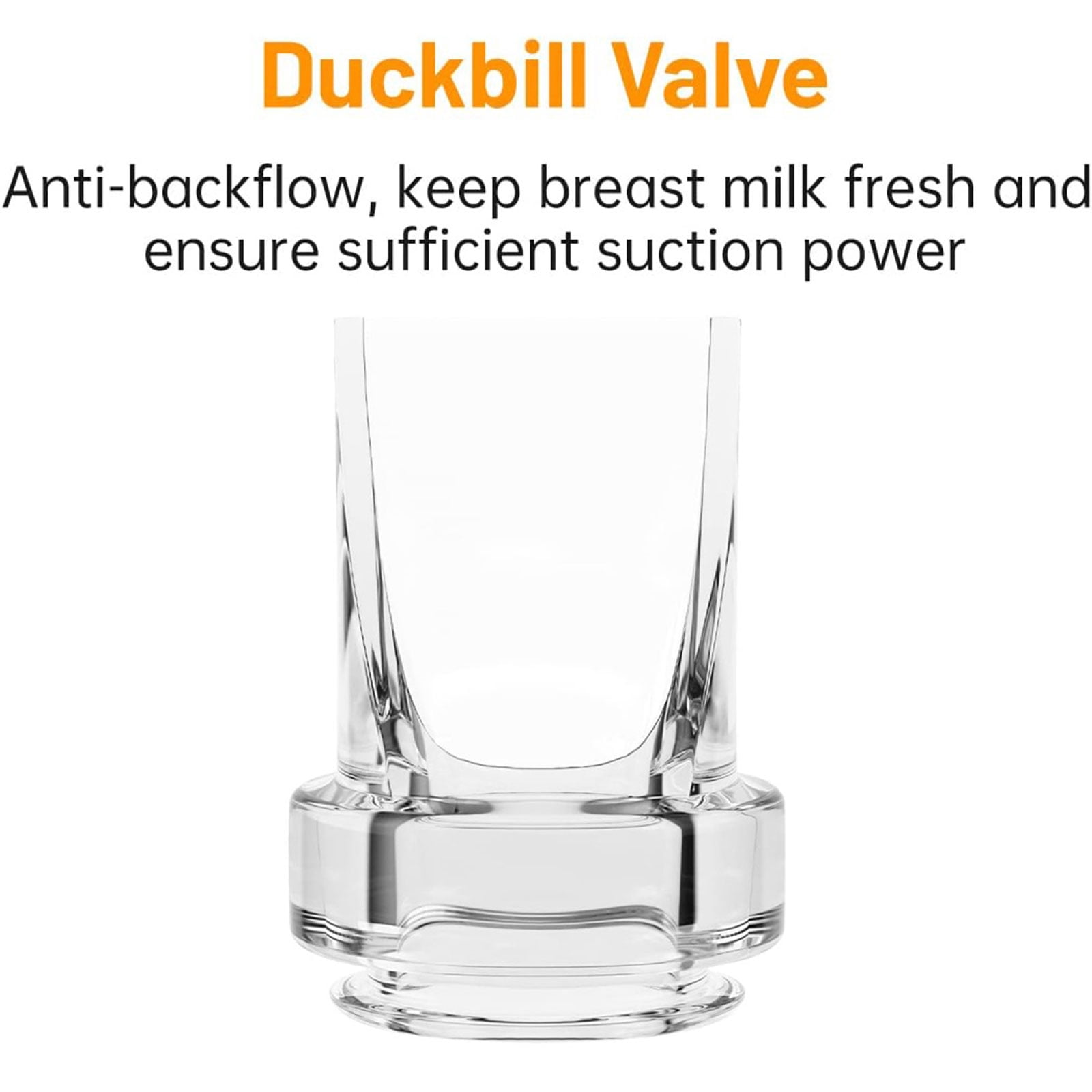 Silicone Diaphragm Membrane Duckbill Valves 24mm/27mm Flange Horn Wearable Electric Breast Pump Accessories for S18/S21