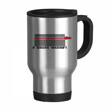 

Bar Code Shopping Pull Lock Clothes Travel Mug Flip Lid Stainless Steel Cup Car Tumbler Thermos