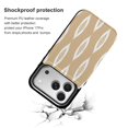 thumbnail image 2 of Beige Background White Abstract Pattern Leather Wallet Case for iPhone 12 Pro Max Wallet Case Card Holder Flip, 2 of 8