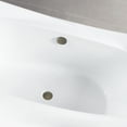thumbnail image 4 of Kingston Brass VTSQ663422M3 66" Acrylic Rectangular Double Ended Freestanding Tub with Overflow/Drain Assembly, Glossy White/Antique Brass, 4 of 8