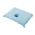 thumbnail image 3 of facefd Coton SPA Demi-Couverture de Table Salon de Beauté Lit Trou Serviette Sky Blue, 3 of 6
