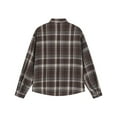 thumbnail image 5 of FDGIU Men's Plaid Flannel Shirt - Slim Fit Button Down, Cozy Long Sleeve Fall Winter Layering Piece with Pocket, Snap Front Checkered Casual Shirt, 5 of 7
