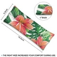 thumbnail image 4 of Hawaiian Beach Resort Design Breast Surgery Pillow - Plush Seatbelt Pressure Reliever - Jungle Leaves & Hibiscus Recovery Cushion, 4 of 5