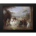 thumbnail image 2 of Pater, Jean-Baptiste 14x12 Black Modern Framed Museum Art Print Titled - Country Festival, 2 of 5