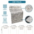 thumbnail image 6 of Gray Botanical Table Runner, Farmhouse Spring Summer Floral Leaves Washable Cotton Linen Table Runners 72 Inches Long, Dresser Scarf Runner for Dining/Coffee/Kitchen/TV Stands/Cabinets 13''x72'', 6 of 8