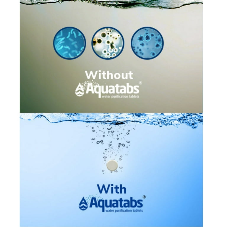 Aquatabs Pastilles de purification de l'eau 100/paquet (format canadien) :  : Sports et Plein air