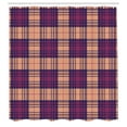 thumbnail image 2 of Ambesonne Checkered Shower Curtain, Old Fashion Plaid Tartan, 69"Wx75"L, Persian Orange, 2 of 4
