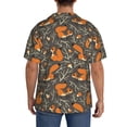 thumbnail image 5 of Fotbe Fox And Mushroom print Short Sleeve Button Down Shirts for Men Casual Summer Beach Wrinkle Free Shirt-3X-Large, 5 of 7