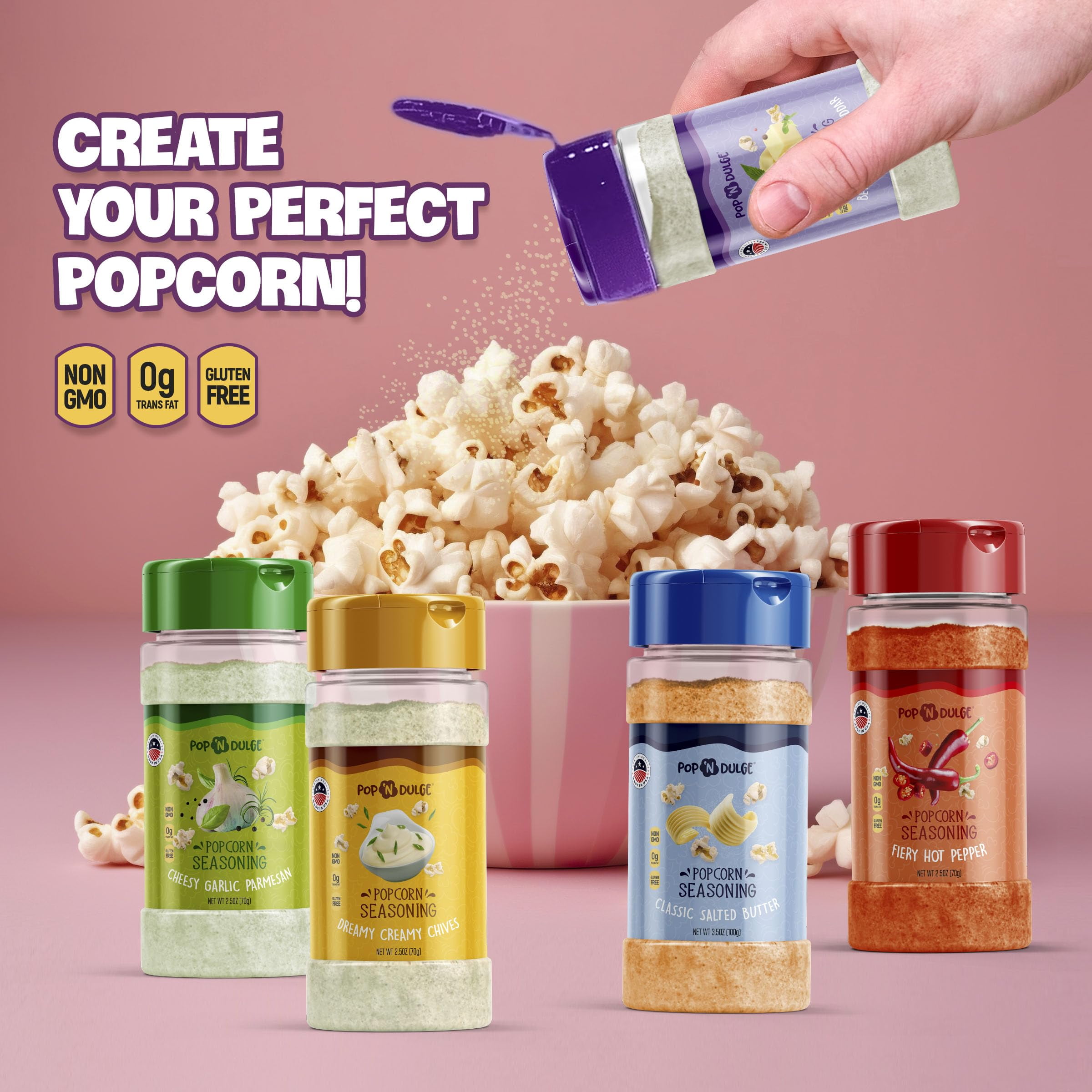 Pop'N Wow™ Gift Set - Carnival Classics Popcorn & Seasonings