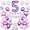 5th Pink Purple, variant on 10th Birthday Decorations for Girl,Pink Purple 10th Butterfly Birthday Decorations 10th Birthday Balloons Pink Purple Birthday Banner Number 10 Balloons Cake Topper Butterfly Party Supplies for Girls