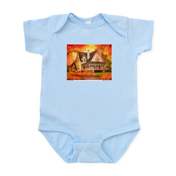 CafePress - The Leaf Pile' Infant Bodysuit - Baby Light Bodysuit, Size Newborn - 24 Months