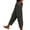 C-Grey684, variant on DHFJKG Corduroy Pants Women Baggy Comfy Joggers Elastic Waist Palazzo Harem Pants Side Button Up Solid Color Stylish Trousers