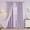 Lilac, variant on Lilac Curtains for Girls Bedroom Nursery Curtain with White Pom Pom Sheer Window Drapes Back Tab Room Darkening Double Layer 72 Inches Length 2 Panels, Light Purple, W52 X L72