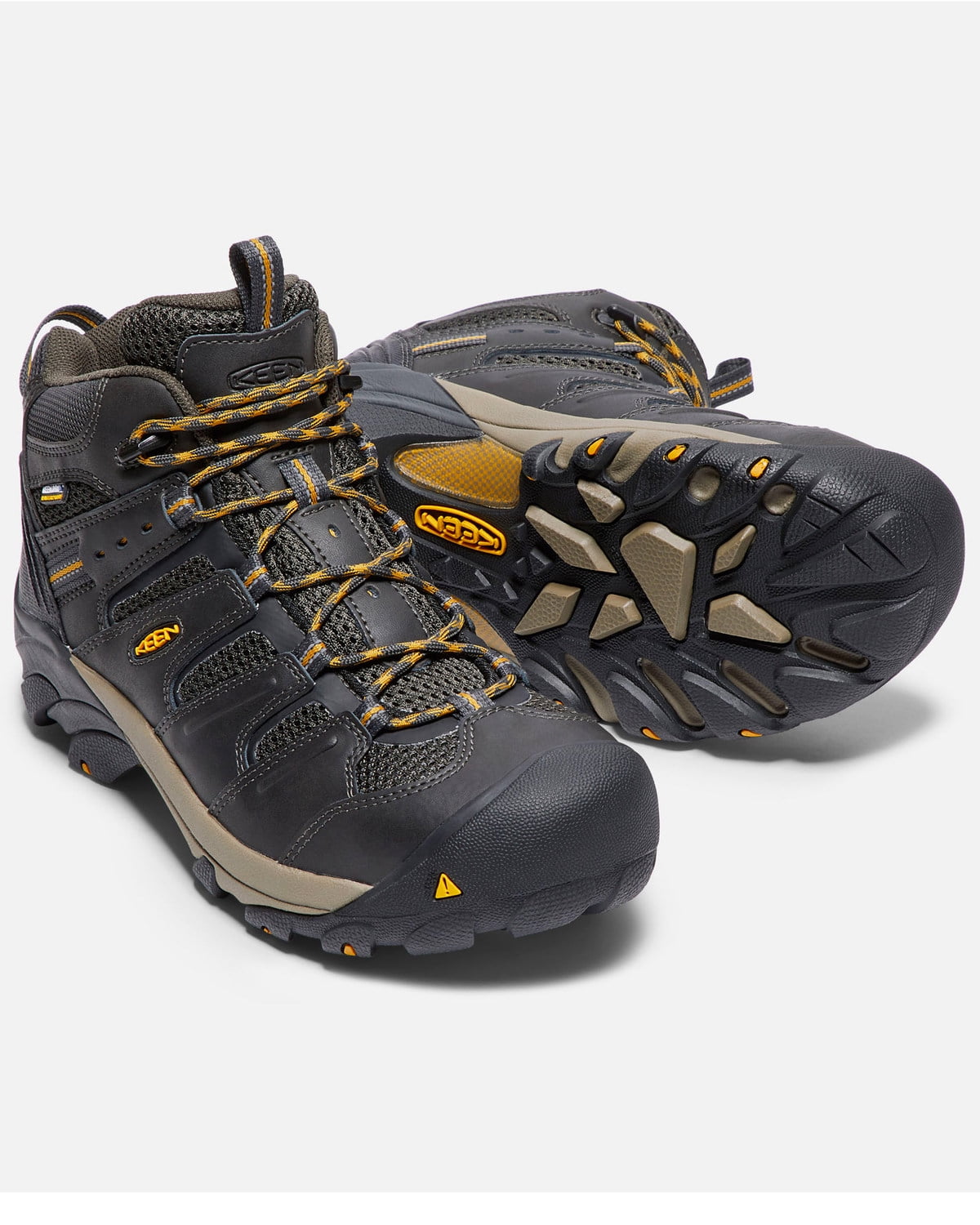 Keen men's lansing mid waterproof steel toe work boots sale