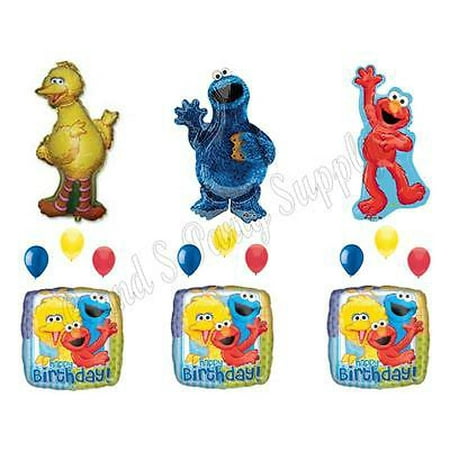 Cookie Monster Big Bird Elmo Birthday Party Balloons