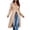 *Khaki, variant on Women's Longline Half Zip Hooded Cardigan , Casual Stretchy Duster Coat For Women , Ladies' Slim Fit Fall Outerwear with Pockets, Green , S-3XL