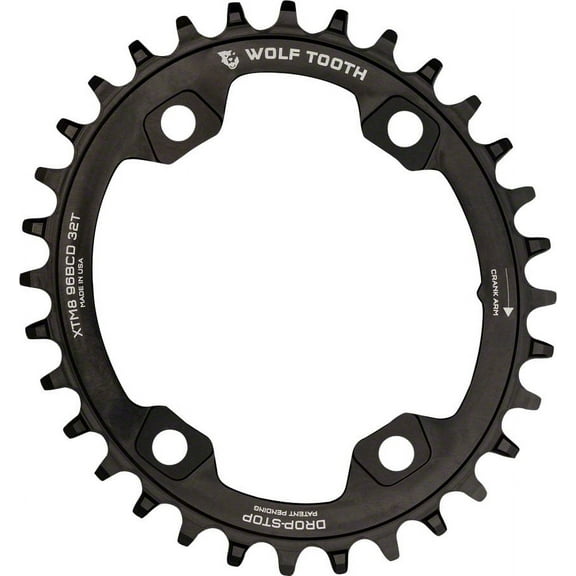 Wolf Tooth Components PowerTrac Drop-Stop 34t Chainring 96mm BCD M9000