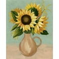 thumbnail image 2 of Popp, Grace 15x18 White Modern Wood Framed Museum Art Print Titled - Sunflower Afternoon I, 2 of 4