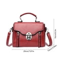 thumbnail image 3 of Canvas Tote Bag, Large Capacity Travel Bag With Rope-Handled Design, for Commuting and Shopping, Red, 3 of 7