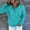Sky Blue, variant on Womens 2025 Hoodies Button Collar Drawstring Long Sleeve Sweatshirts Lightweight Solid Casual Loose Pullover Tops with Pocket