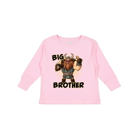 

Inktastic Big Brother Viking Gift Toddler Boy Girl Long Sleeve T-Shirt