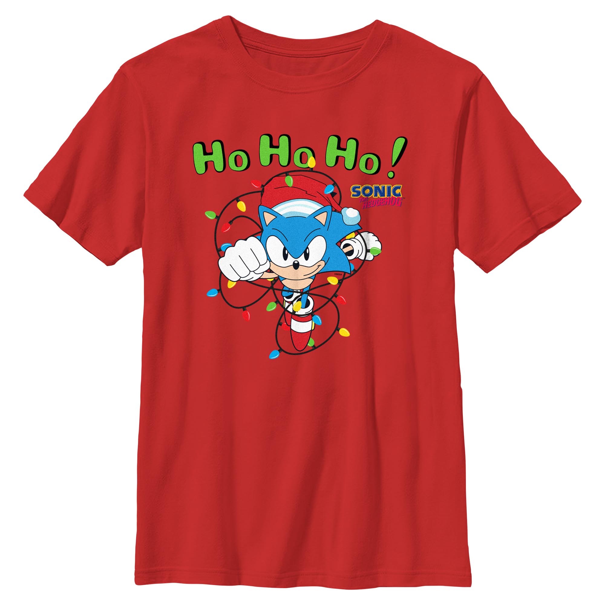 Sonic The Hedgehog Big Boy's Yellow Short Sleeve T-Shirt Large (14