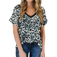 thumbnail image 1 of T-shirt à Manches Courtes et Col Rond pour Femmes, 1 of 2