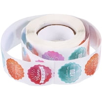 LOLIPPYY Thank You Label Sticker Roll Self Adhesive Multi Color Wrapping Sticker for Party and Business Packaging