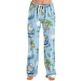 thumbnail image 2 of Womens Christmas Pajama Pants Xmas Graphic Print Pjs Lounge Sleepwear Christmas Pj Bottoms, 2 of 6