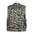thumbnail image 3 of LUXUR Mens With Multiple Pockets Cargo Jacket Fishing Climbing Utility Vests Gray L, 3 of 3