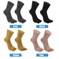 thumbnail image 4 of Unique Bargains Pair Full Finger Five Toe Socks Unisex Non Slip Daily Fit Finger Socks Yellow, 4 of 7