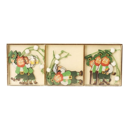 

Ausyst Irish Festival Wooden Doll Pendant St. Patrick Decoration Pendant Holiday Window Decoration Home Decor Gift Clearance