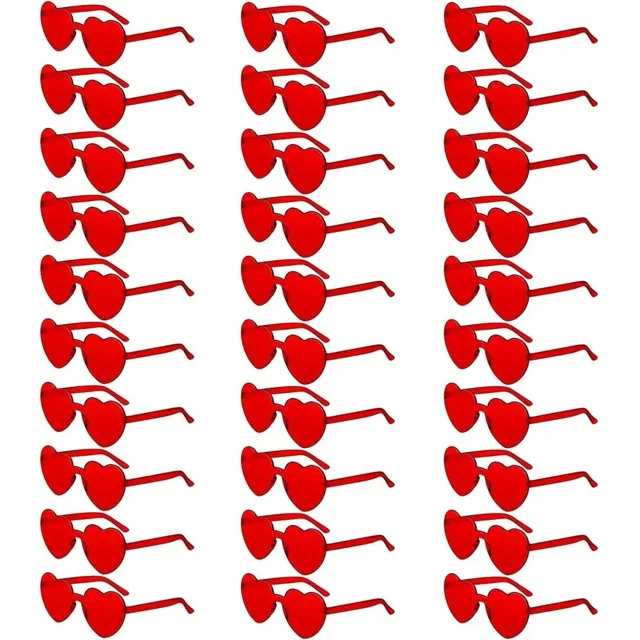 30 Pares De Gafas De Sol De Corazón For Mujer Gafas De